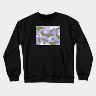 Genderqueer Pride Abstract Textural Layered Paint Crewneck Sweatshirt